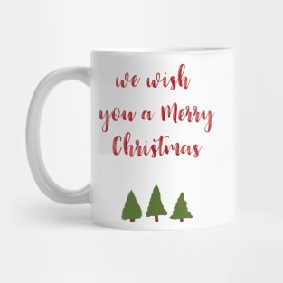 "We Wish You a Merry Christmas" Christmas Card Mug